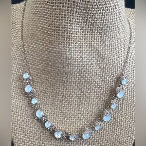 Marchesa Floral Blue Moon Stone Necklace